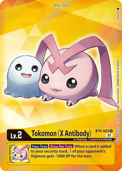 Tokomon (X Antibody) (Box Topper), X Record BT9-003 U