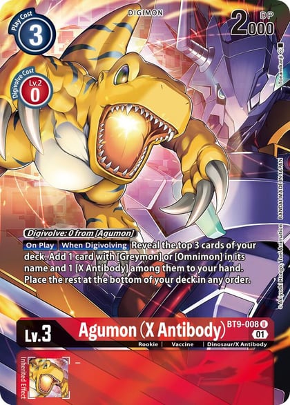 Agumon (X Antibody) (Alternate Art), X Record BT9-008 U