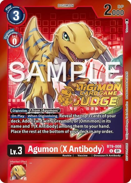 Agumon (X Antibody) (Judge Pack 5), X Record BT9-008 U