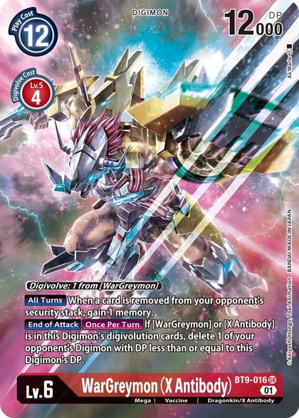 WarGreymon (X Antibody) (Alternate Art), X Record BT9-016 SR
