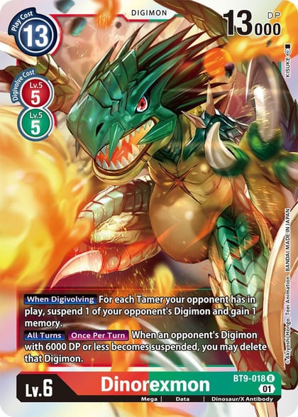 Dinorexmon, X Record BT9-018 R