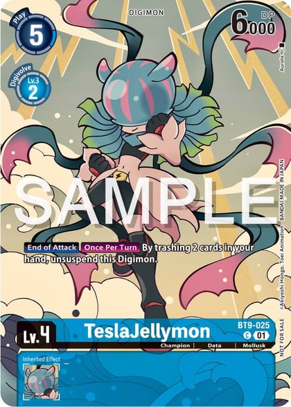 TeslaJellymon (Digimon Illustration Competition Pack 2023), X Record BT9-025 C