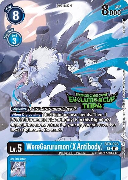 WereGarurumon (X Antibody) (August 2024 Evolution Cup Top 4), X Record BT9-028 R