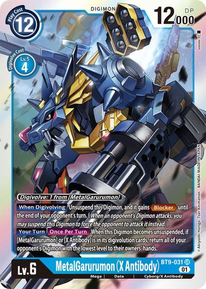 MetalGarurumon (X Antibody), X Record BT9-031 SR