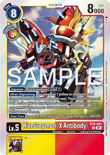 RizeGreymon (X Antibody) (Event Pack 6), X Record BT9-041 R