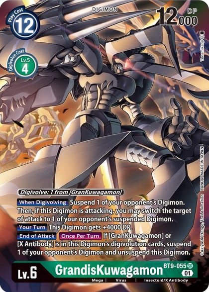 GrandisKuwagamon (Alternate Art), X Record BT9-055 SR