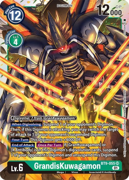 GrandisKuwagamon, X Record BT9-055 SR