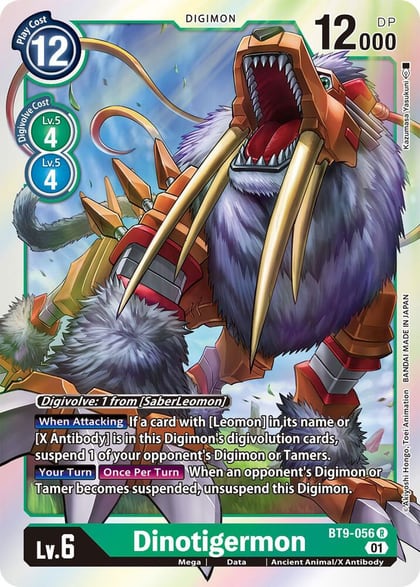 Dinotigermon, X Record BT9-056 R