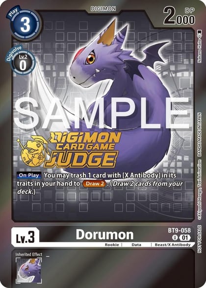 Dorumon (Judge Pack 5), X Record BT9-058 U