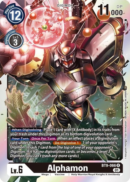 Alphamon, X Record BT9-066 R