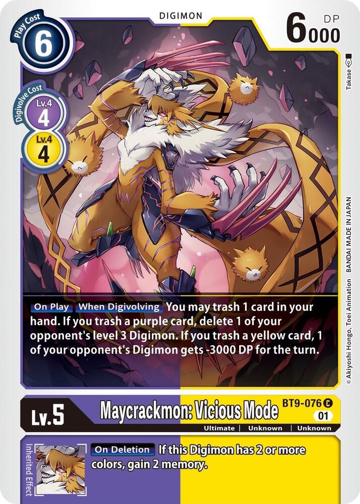 Maycrackmon: Vicious Mode, X Record BT9-076 C