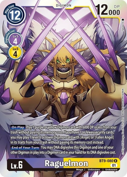 Raguelmon, X Record BT9-080 R