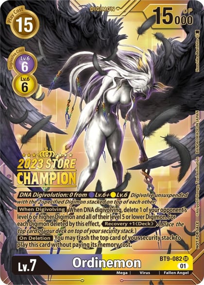 Ordinemon (2023 Store Champion), X Record BT9-082 SR