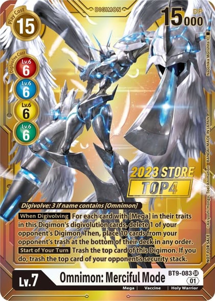 Omnimon: Merciful Mode (2023 Store Top 4), X Record BT9-083 SR