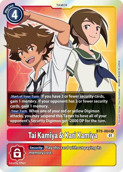 Tai Kamiya & Kari Kamiya, X Record BT9-084 R