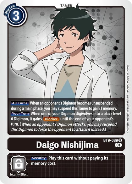 Daigo Nishijima, X Record BT9-089 U