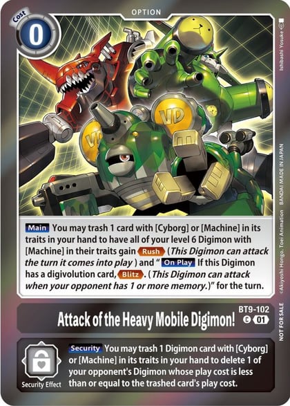 Attack of the Heavy Mobile Digimon! (Event Pack 5), X Record BT9-102 C
