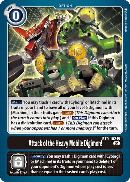 Attack of the Heavy Mobile Digimon!, X Record BT9-102 C