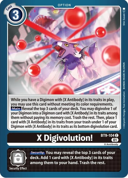 X Digivolution!, X Record BT9-104 C