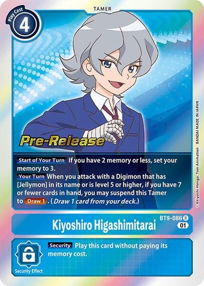 Kiyoshiro Higashimitarai, X Record Pre-Release Cards BT9-086 R