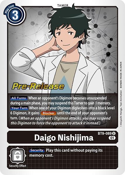 Daigo Nishijima, X Record Pre-Release Cards BT9-089 U