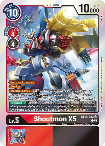 Shoutmon X5, Xros Encounter BT10-013 SR