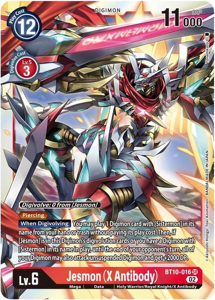 Jesmon (X Antibody), Xros Encounter BT10-016 SR