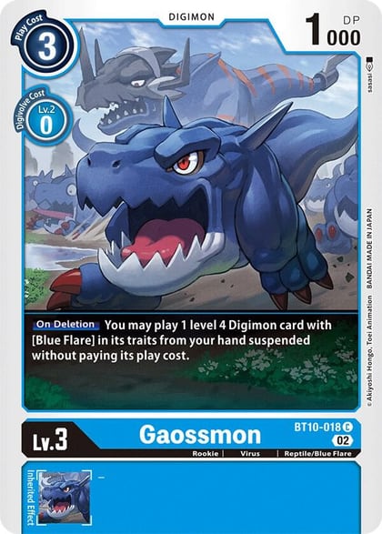 Gaossmon, Xros Encounter BT10-018 C
