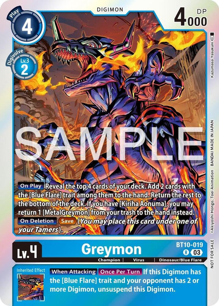 Greymon - BT10-019 (Official Tournament Vol.13 Winner Pack), Xros Encounter BT10-019 R