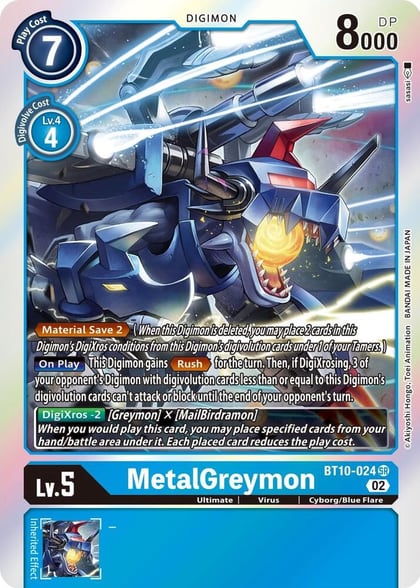 MetalGreymon, Xros Encounter BT10-024 SR