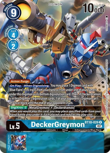 DeckerGreymon (Alternate Art), Xros Encounter BT10-026 R