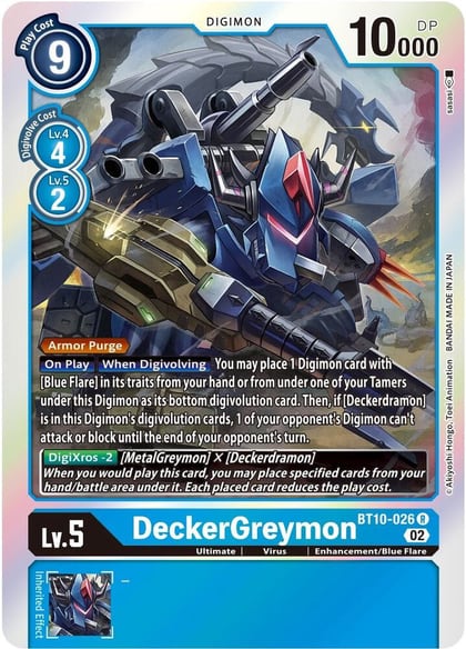 DeckerGreymon, Xros Encounter BT10-026 R