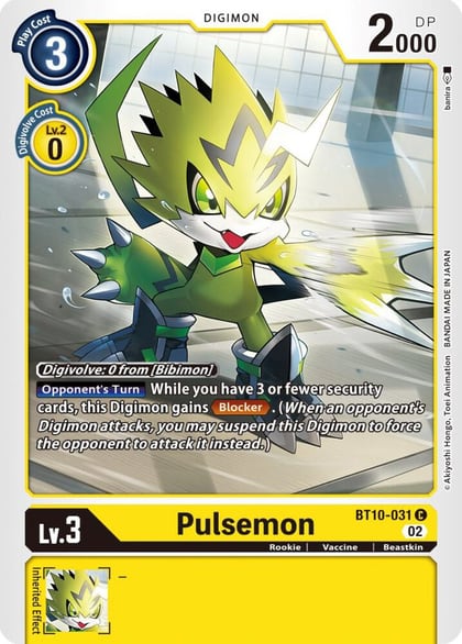 Pulsemon, Xros Encounter BT10-031 C