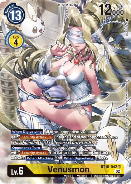 Venusmon (Alternate Art), Xros Encounter BT10-042 SR