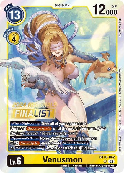 Venusmon (2024 Regionals Finalist), Xros Encounter BT10-042 SR