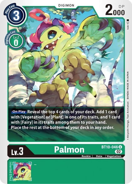 Palmon, Xros Encounter BT10-046 U