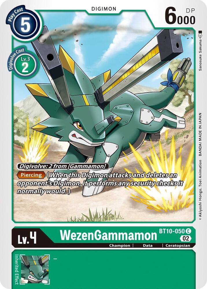 WezenGammamon, Xros Encounter BT10-050 C