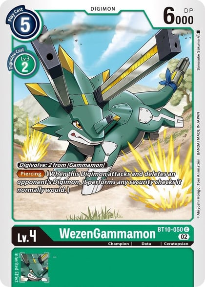 WezenGammamon, Xros Encounter BT10-050 C