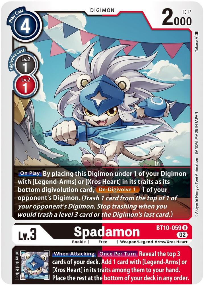 Spadamon, Xros Encounter BT10-059 U
