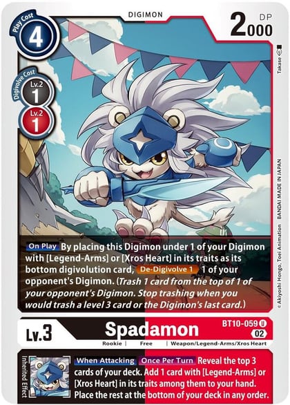 Spadamon, Xros Encounter BT10-059 U