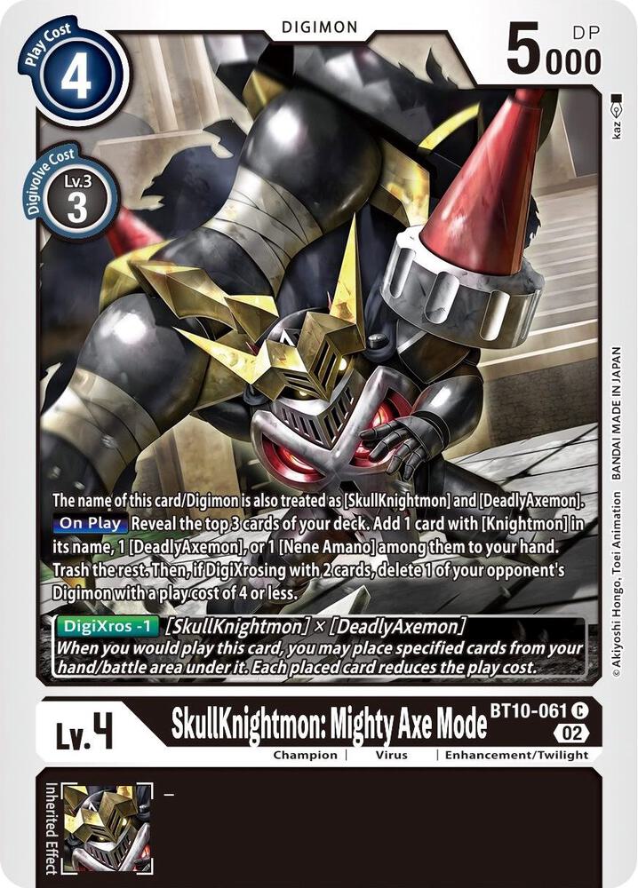 SkullKnightmon: Mighty Axe Mode, Xros Encounter BT10-061 C