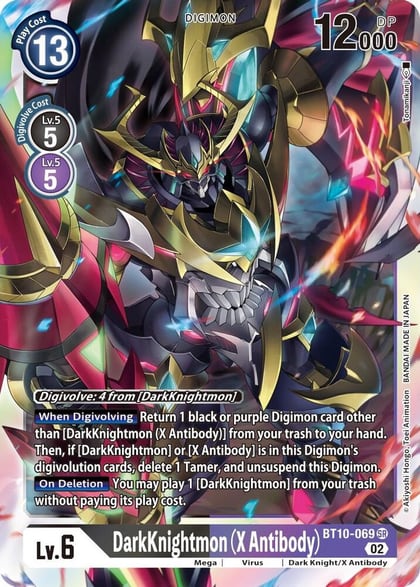 DarkKnightmon (X Antibody), Xros Encounter BT10-069 SR