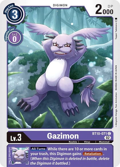 Gazimon, Xros Encounter BT10-071 C