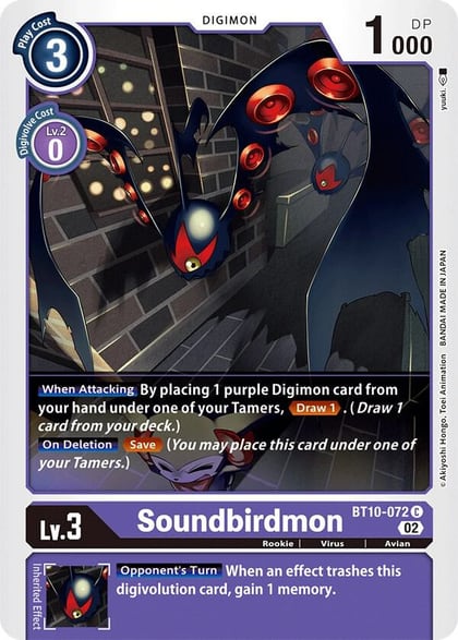 Soundbirdmon, Xros Encounter BT10-072 C