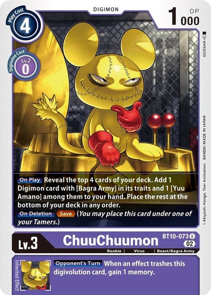 ChuuChuumon, Xros Encounter BT10-073 U