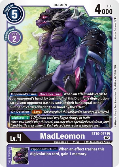 MadLeomon, Xros Encounter BT10-077 C