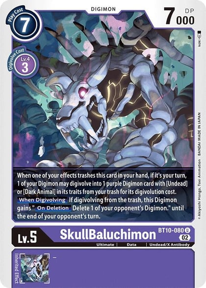 SkullBaluchimon, Xros Encounter BT10-080 U