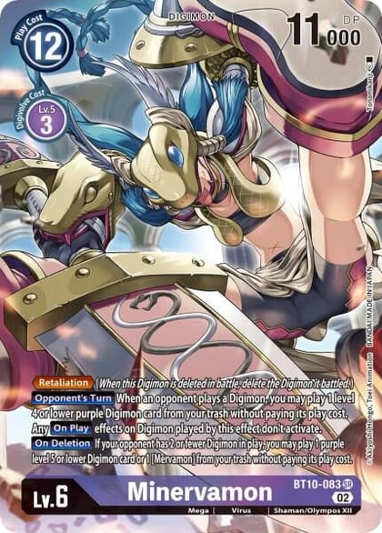 Minervamon (Alternate Art), Xros Encounter BT10-083 SR