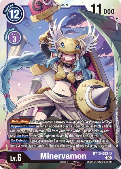 Minervamon, Xros Encounter BT10-083 SR
