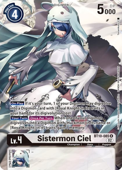 Sistermon Ciel (Alternate Art), Xros Encounter BT10-085 R